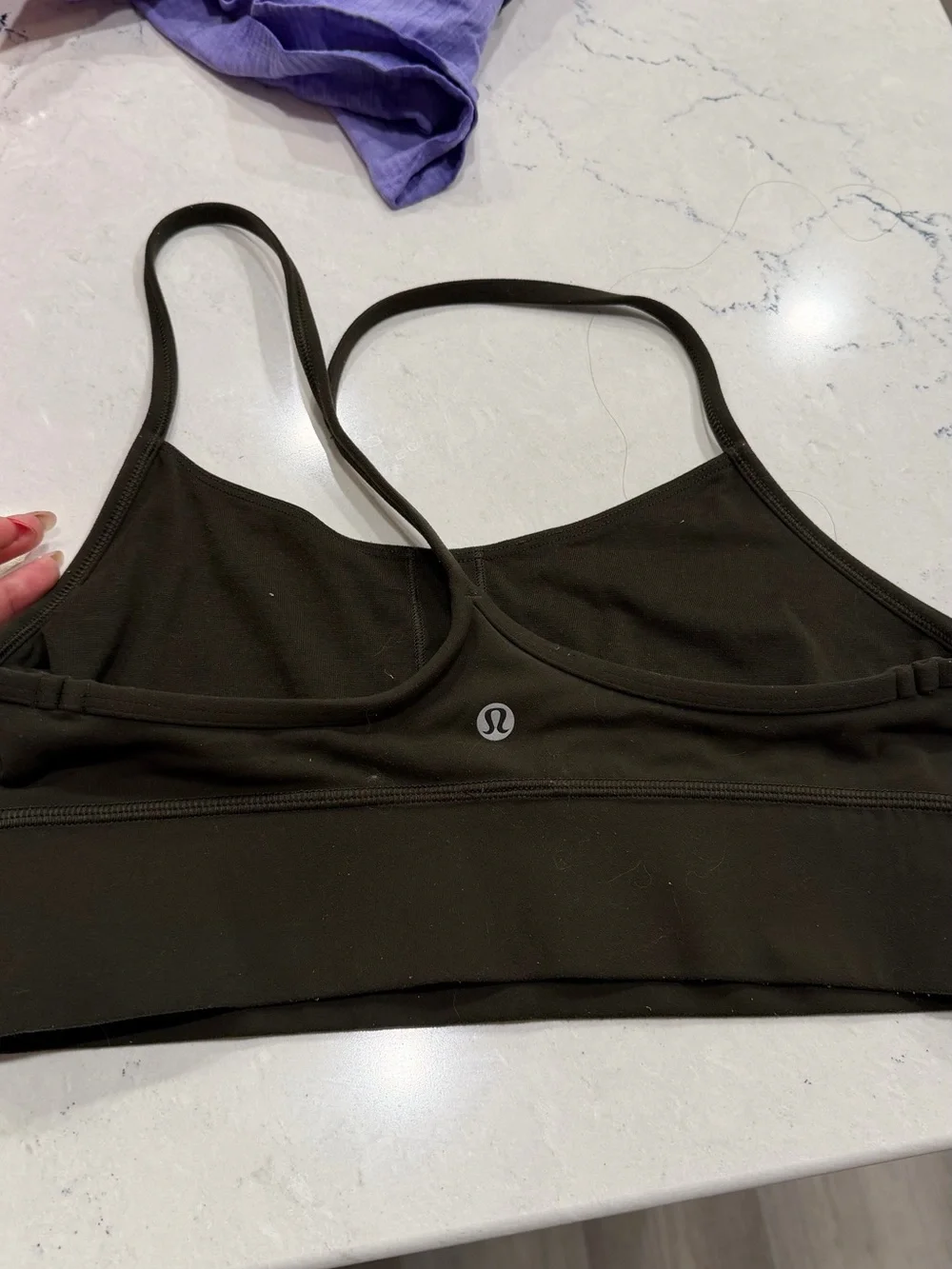 lululemon athletica Olive Strappy Low-Impact Sports Bra